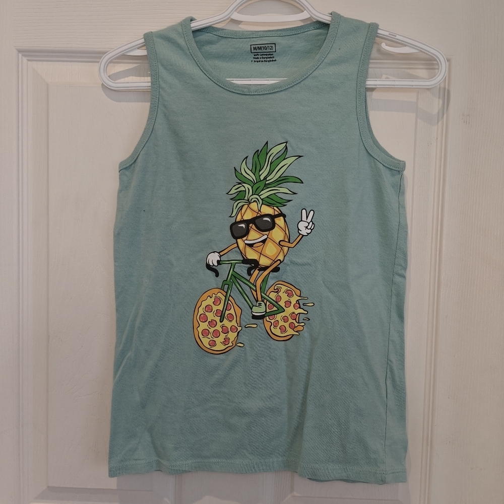 Boys Pineapple Pizza Tank